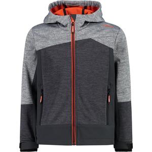 Функциональная куртка детская куртка с фиксированным капюшоном Cmp, цвет titanio mel.-nero