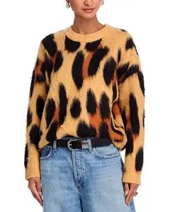 Эксклюзивная толстовка с принтом в виде ресничек и животных Aqua, мультиколор