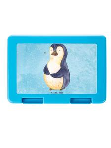 Mr. & Mrs. Panda Ланч-бокс Penguin Diet без надписей, ледяного синего цвета