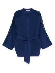 Кардиган на пуговицах Elie Saab, синий