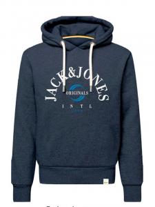 Пуловер с капюшоном Jack & Jones, синий