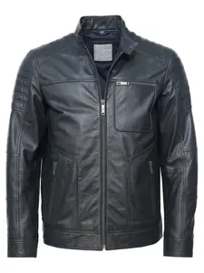 Кожаная куртка JCC "31023636", цвет морской волны