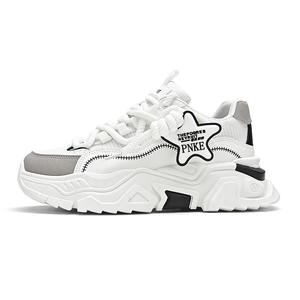 Низкие массивные кроссовки мужские PNKE, White Black