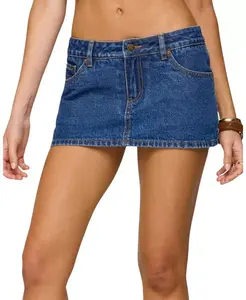 Джинсовая мини-шорты Camelia Edikted, синий