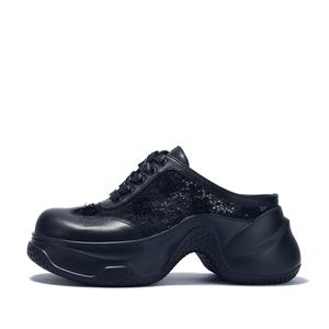 Женские сандалии с закрытым носком и резиновой подошвой, устойчивые к истиранию BELLALILY, Black