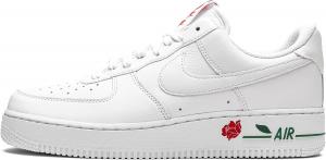 Мужские кроссовки Nike Air Force 1, White White Univ Red Pine Green