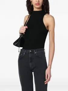 Топ без рукавов Roberto Collina, черный