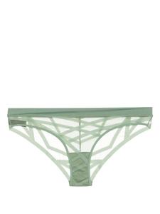 Marlies Dekkers сетчатые трусы-брифы The Illusionist, зеленый