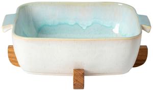 Блюдо Costa Nova, 32x30x13 см, голубой/белый глянцевый