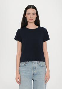 Базовая футболка ADINE SHRUNKEN Agolde, темно-синий