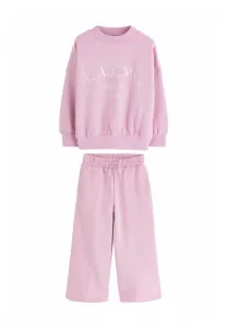 Спортивный костюм с джоггерами стандартного кроя Next, Pink Slogan