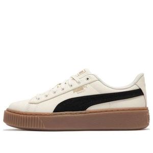 Кроссовки basket platform canvas 'beige black' Puma, бежевый