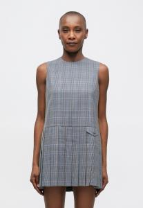Платье Maison Kitsuné MINI PLEATED DRESS, Navy/Lapis Blue/Blue-Grey