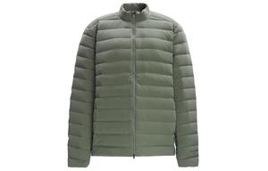 Lululemon Мужская пуховая куртка с капюшоном, Gray Green/GRSG