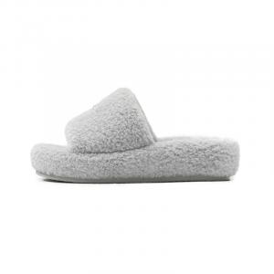 Тапочки-слайды женские, пыльно-серые, противоскользящие SMFK, Dusty Gray