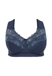 Бюстгальтер без косточек с мягкими чашками и кружевом sheego, цвет Saphir  B