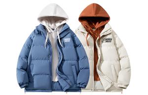 BOBBY ABLEY Пуховик Unisex, 2 Pack (Blue White+Beige Orange)