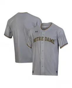 Мужская бейсбольная джерси Notre Dame Fighting Irish (реплика) Under Armour, серый