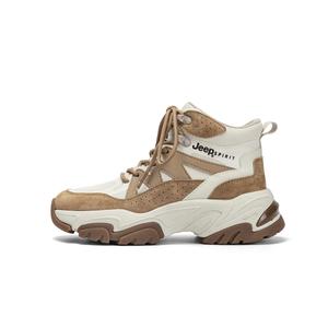 JEEP SPIRIT Высокие уличные ботинки женские бежево-коричневые, цвет Beige Brown