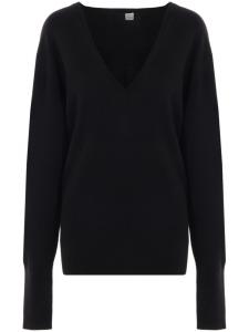 Свитер с V-образным вырезом TOTEME, черный