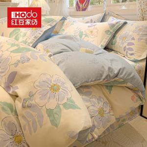 Red Bean Home Textiles Пододеяльник 160х210 см из хлопка, высокоплотный, мягкий, цвет Huayang Xingchen