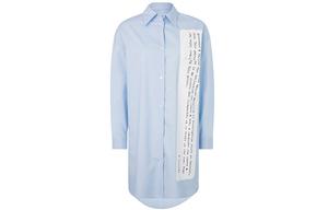 Платье с длинными рукавами женское синее Mm6 Maison Margiela