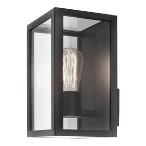 Уличный настенный светильник Nova Luce Zest, алюминий / прозрачное стекло - черный