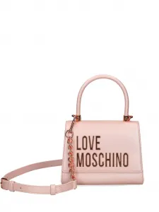 Сумка-тоут с логотипом Love Moschino, розовый