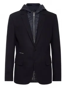 Блейзер с капюшоном Philipp Plein, синий