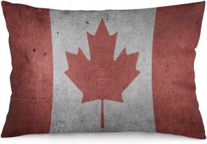MaSiledy Чехол на подушку Canada Flag прямоугольный двусторонняя печать Pattern-6