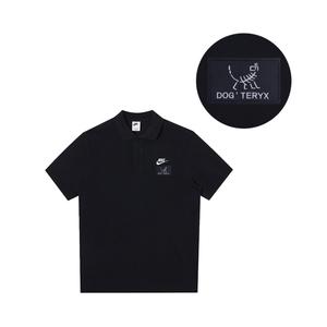 Nike Спортивная поло мужская black