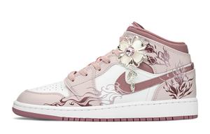 Баскетбольные кроссовки Air 1 Vintage женские, средний верх, бежевый/розовый Jordan