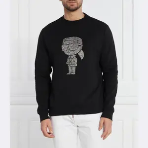 Толстовка обычного кроя с круглым вырезом Karl Lagerfeld, черный