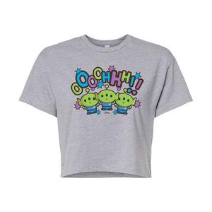 Укороченная футболка Disney's Toy Story Juniors'OOOHHH Aliens, цвет Heather Gray