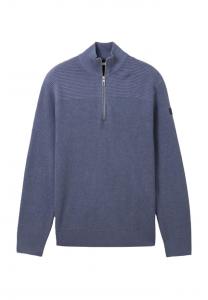 Свитер хлопковый водолазка Tom Tailor, цвет 18964 vintage ind