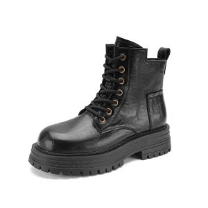 FOXER Короткие женские ботинки Martin, черные