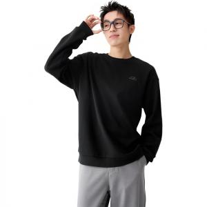 361° Свитшот мужской Super Black с круглым вырезом утолщенный