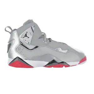 Кроссовки Air Jordan Jordan True Flight GP 'Metallic Silver Legion Red', серебряный