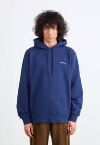 Худи Carhartt WIP HOODED SCRIPT EMBROIDERY, Jupiter / White/Blue