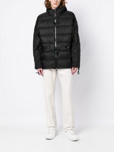 Пуховик на молнии с капюшоном Herno, черный