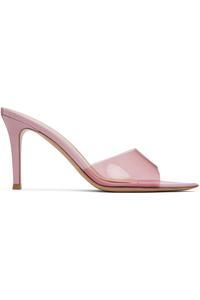 Gianvito Rossi Розовые босоножки на каблуке Elle 85