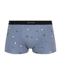 Хлопковые боксерские шорты с принтом Paul Smith, серый