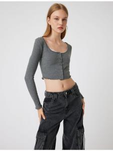 Футболка KOTON T shirt, антрацит