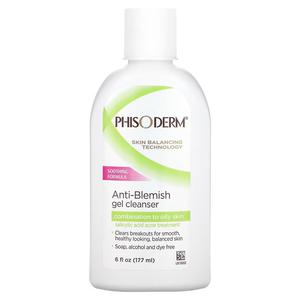 Гель pHisoderm очищающий против угревой сыпи для комбинированной и жирной кожи, 177 мл