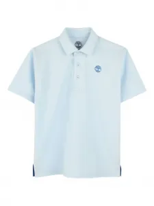 Рубашка поло с вышитым логотипом Timberland Kids, синий