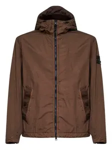 Куртка с капюшоном на молнии Stone Island, коричневый