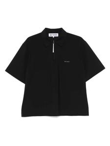 Sunnei рубашка поло с логотипом, черный