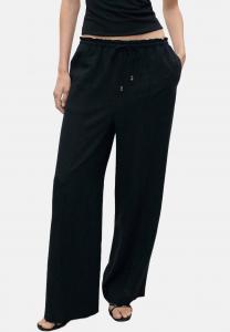 Брюки Mango ELASTIC WAIST, Black