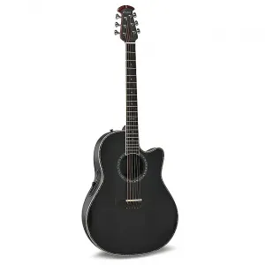 OVATION 2762BL-5-G Custom Balladeer Roundback электро-акустическая гитара - черная (OV551.217)