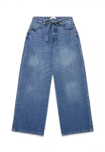 Длинные однотонные мешковатые джинсы Calliope, Blu Denim Medio